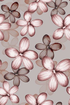 清爽底花卉印花华亿平台图片