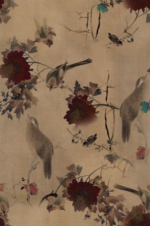 花鸟印花华亿平台图片