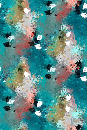 抽象男装印花华亿平台图片