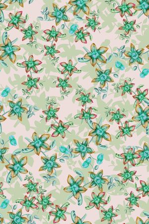 绿植树叶印花华亿平台图片