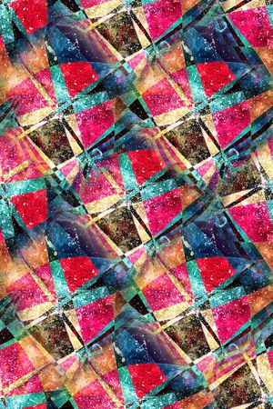 几何印花华亿平台图片