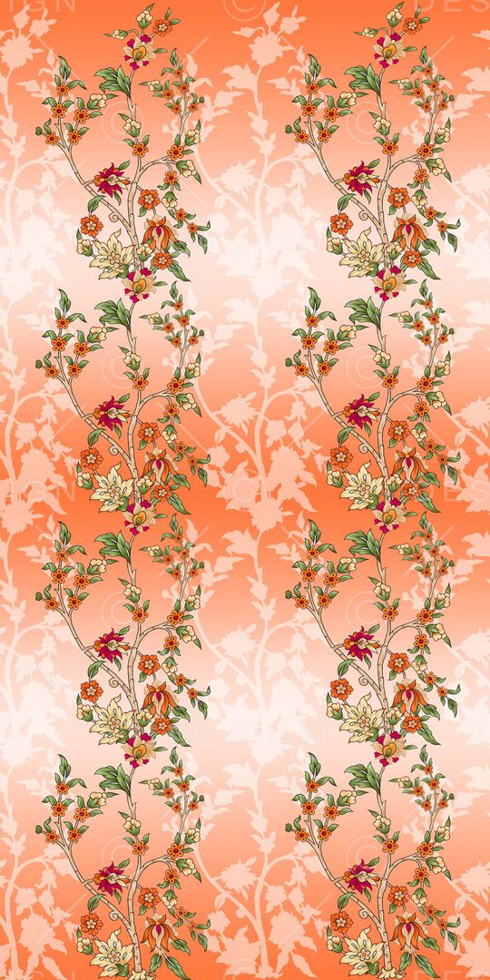 丝巾定位花印花华亿平台图片