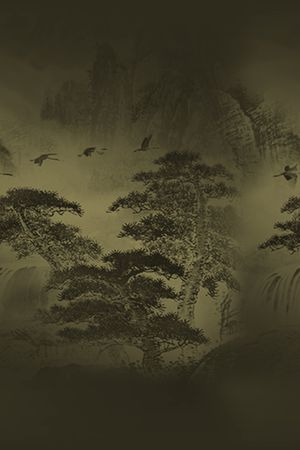 仙鹤印花华亿平台图片