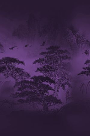 仙鹤印花华亿平台图片