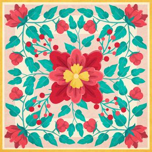 复古印花华亿平台图片