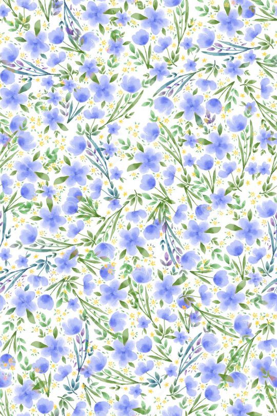 清爽底花卉印花华亿平台图片