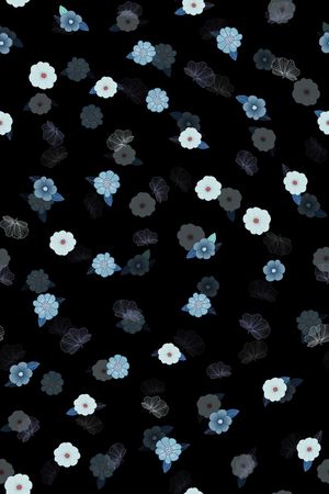 清爽底花卉印花华亿平台图片