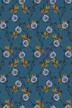 连衣裙印花华亿平台图片