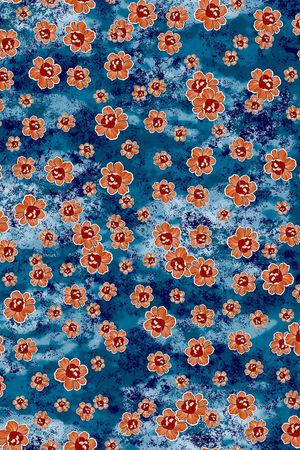 连衣裙印花华亿平台图片