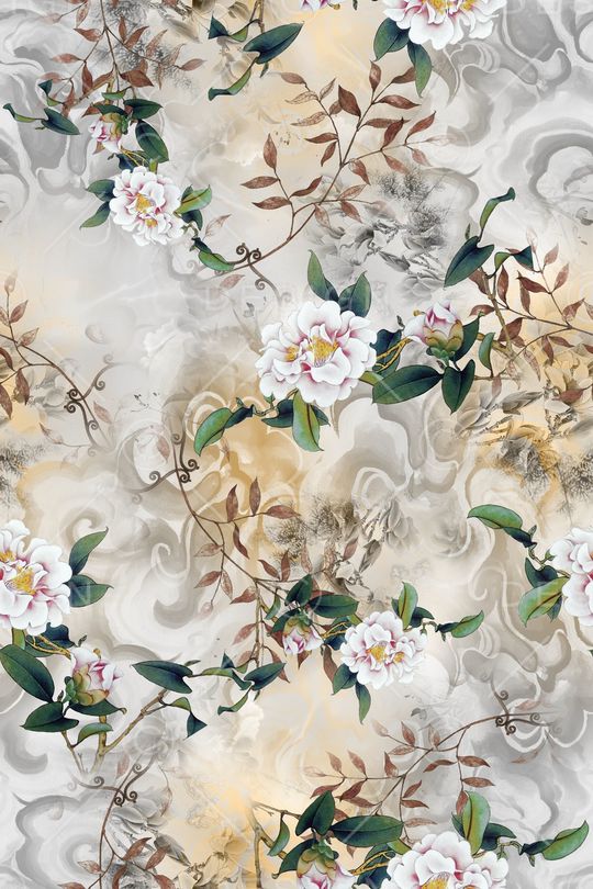 绿植树叶印花华亿平台图片