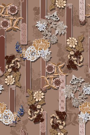 中国风印花华亿平台图片