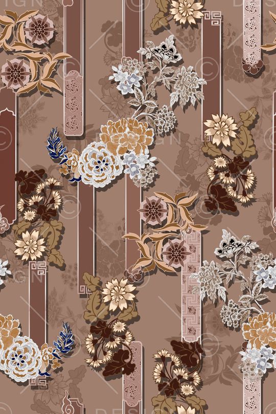 中国风印花华亿平台图片