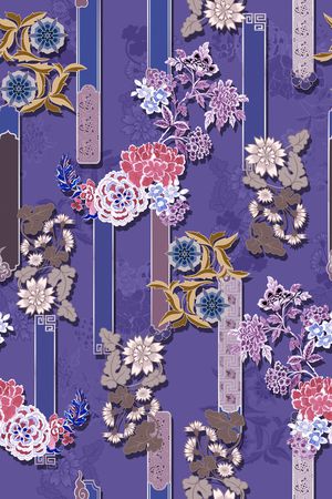 中国风印花华亿平台图片