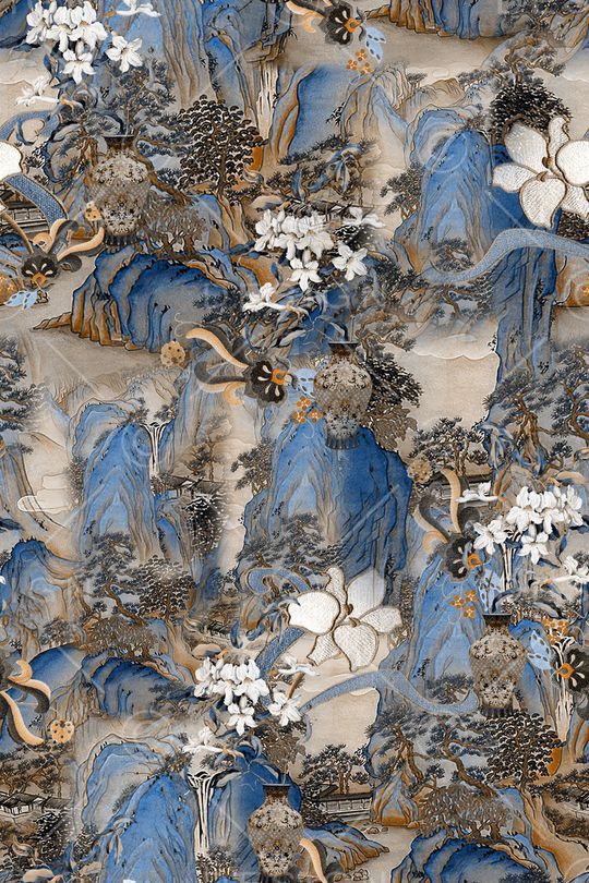 真丝印花华亿平台图片