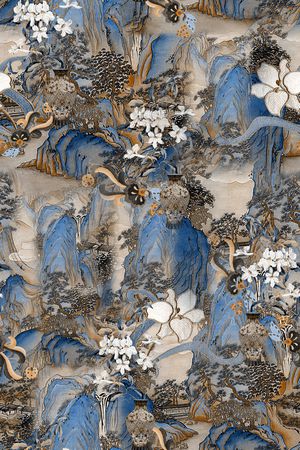 真丝印花华亿平台图片