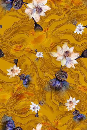 绿植树叶印花华亿平台图片