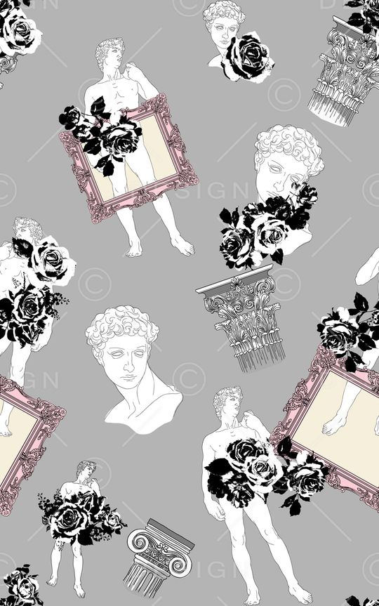 人物印花华亿平台图片