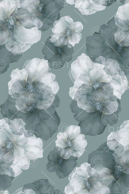 清爽底花卉印花华亿平台图片