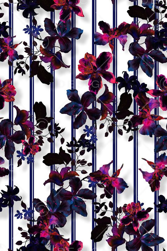 连衣裙印花华亿平台图片