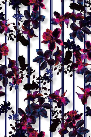 连衣裙印花华亿平台图片