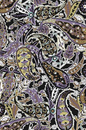 民族花卉印花华亿平台图片