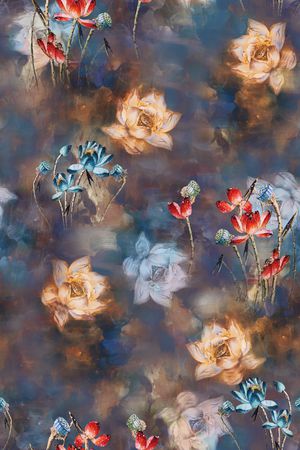 中国风印花华亿平台图片