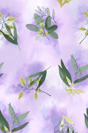 绿植树叶印花华亿平台图片