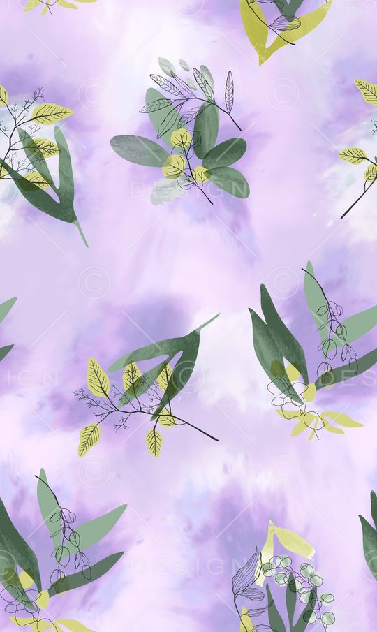 绿植树叶印花华亿平台图片