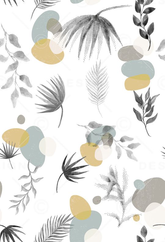 绿植树叶印花华亿平台图片