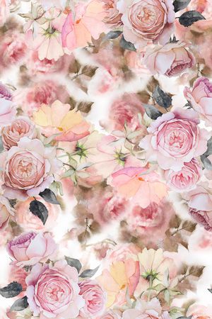 玫瑰花印花华亿平台图片