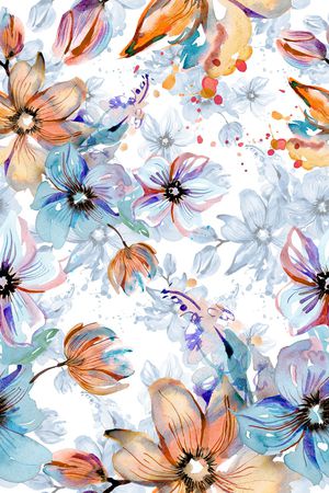 绿植树叶印花华亿平台图片