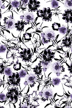 黑白华亿平台印花华亿平台图片