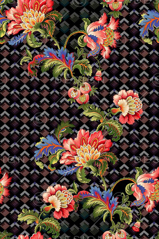 绿植树叶印花华亿平台图片