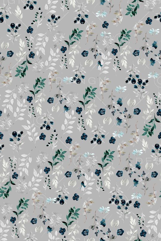 清爽底花卉印花华亿平台图片