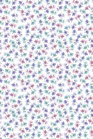 清爽底花卉印花华亿平台图片