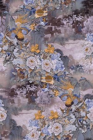 中国风印花华亿平台图片