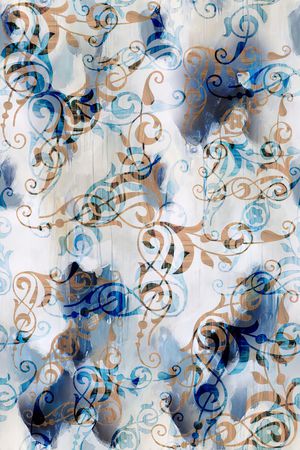 传统纹样印花华亿平台图片