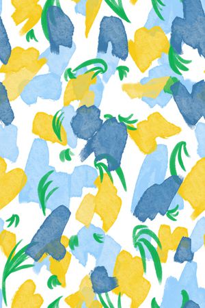 抽象花卉印花华亿平台图片