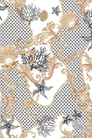 宫廷风印花华亿平台图片