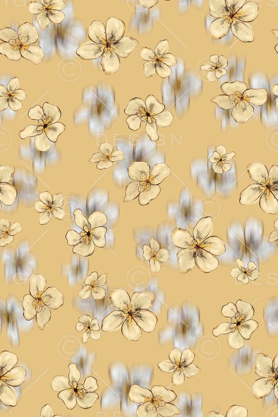 清爽底花卉印花华亿平台图片