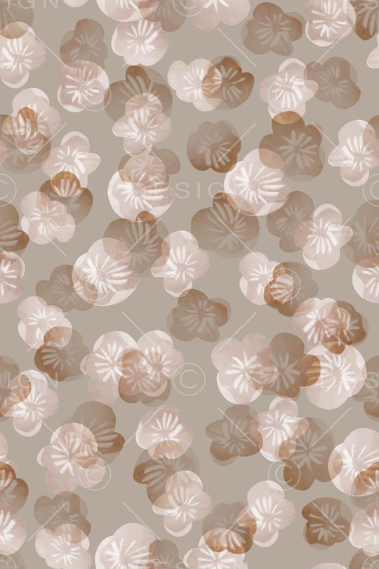 清爽底花卉印花华亿平台图片