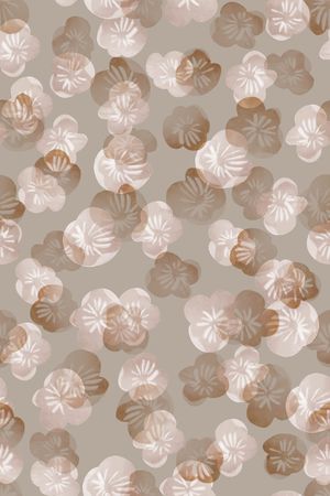 清爽底花卉印花华亿平台图片