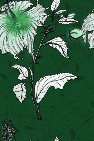 线条画印花华亿平台图片