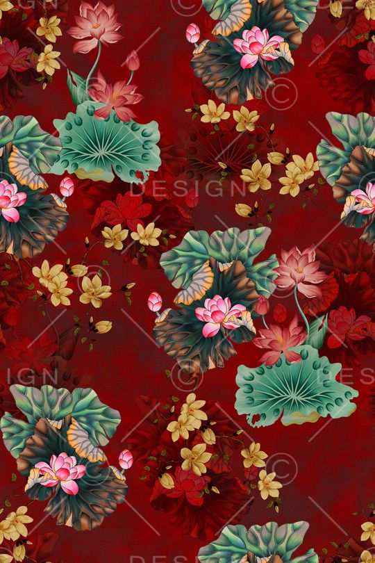 中国风印花华亿平台图片