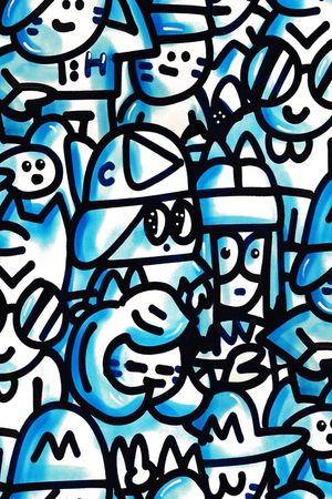 卡通人物印花华亿平台图片