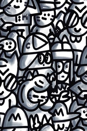 卡通人物印花华亿平台图片