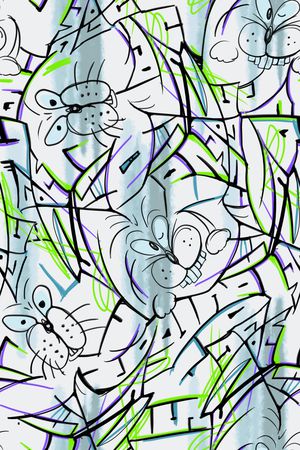 涂鸦印花华亿平台图片