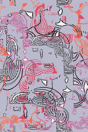 线条印花华亿平台图片