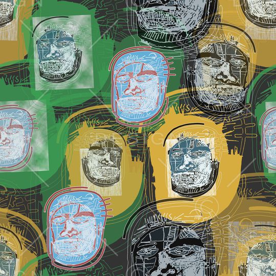 线条印花华亿平台图片