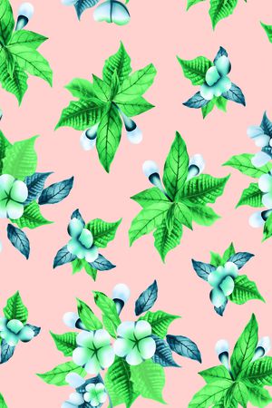 绿植树叶印花华亿平台图片